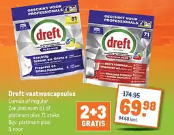 Makro Dreft vaatwascapsules aanbieding