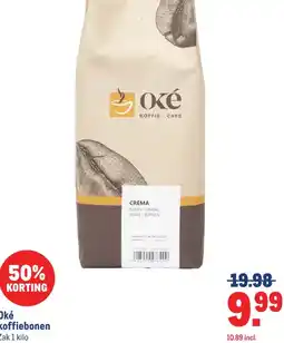 Makro Oké koffiebonen aanbieding