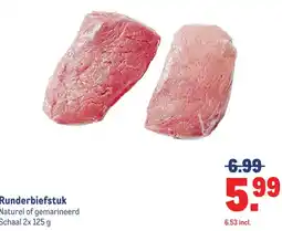 Makro Runderbiefstuk aanbieding