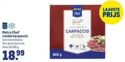 Makro Metro Chef rundercarpaccio aanbieding
