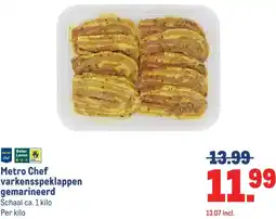 Makro Metro Chef varkensspeklappen gemarineerd aanbieding