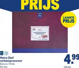 Makro Metro Chef varkensprocureur aanbieding