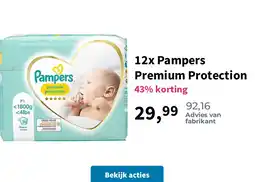 Plein.nl 12x Pampers Premium Protection aanbieding