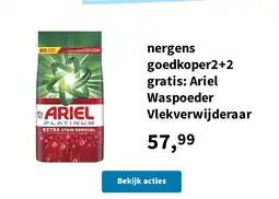 Plein.nl nergens goedkoper2+2 gratis: Ariel Waspoeder Vlekverwijderaar aanbieding