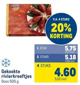 Makro Gekookte rivierkreeftjes aanbieding