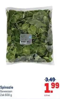 Makro Spinazie aanbieding