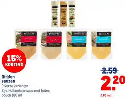 Makro Didden sauzen aanbieding
