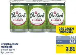 Makro Grolsch pilsner multipack aanbieding
