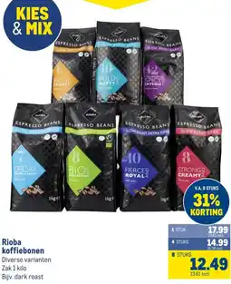Makro Rioba koffiebonen aanbieding