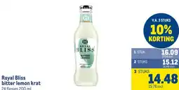 Makro Royal Bliss bitter lemon krat aanbieding