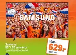 Makro Samsung 85 LCD smart-tv aanbieding