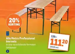 Makro Alle Metro Professional biersets aanbieding