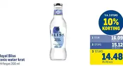 Makro Royal Bliss tonic water krat aanbieding