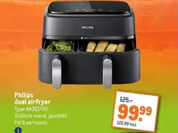 Makro Philips dual airfryer aanbieding