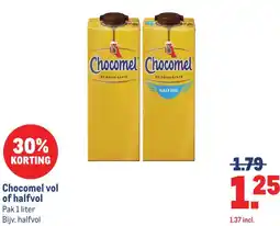 Makro Chocomel vol of halfvol aanbieding