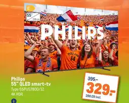 Makro Philips 55 QLED smart-tv aanbieding