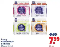 Makro Sourcy vitamin water aanbieding