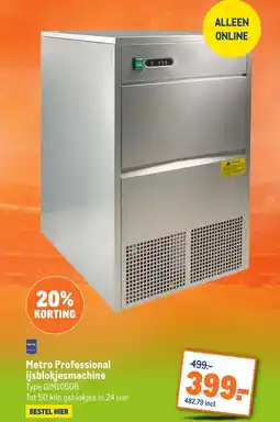 Makro Metro Professional ijsblokjesmachine aanbieding