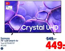 Makro Samsung 75 LCD smart-tv aanbieding