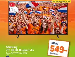 Makro Samsung 75 QLED 4K smart-tv aanbieding