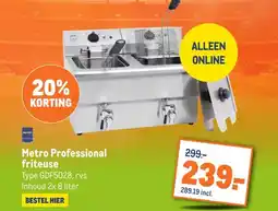 Makro Metro Professional friteuse aanbieding