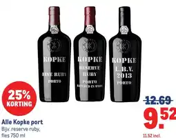 Makro Alle Kopke port aanbieding