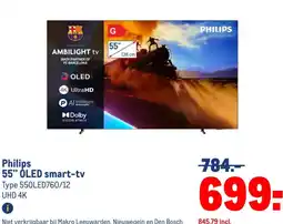 Makro Philips 55 OLED smart-tv aanbieding