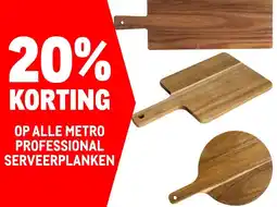 Makro OP ALLE METRO PROFESSIONAL SERVEERPLANKEN aanbieding