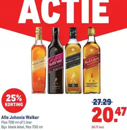 Makro Alle Johnnie Walker aanbieding