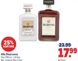 Makro Alle Disaronno aanbieding