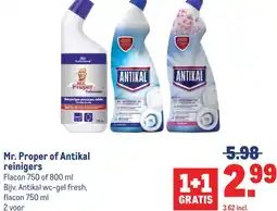 Makro Mr. Proper of Antikal reinigers aanbieding
