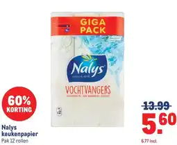Makro Nalys keukenpapier aanbieding