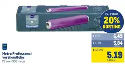 Makro Metro Professional vershoudfolie aanbieding