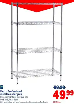Makro Metro Professional metalen opbergrek aanbieding