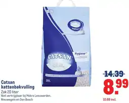 Makro Catsan kattenbakvulling aanbieding
