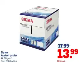 Makro Sigma kopieerpapier aanbieding