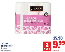 Makro Luxana toiletpapier aanbieding