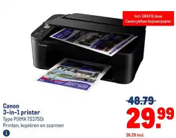 Makro Canon 3-in-1 printer aanbieding