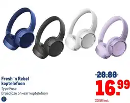 Makro Fresh 'n Rebel koptelefoon aanbieding