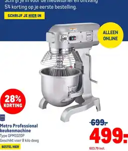 Makro Metro Professional keukenmachine aanbieding