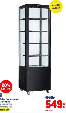 Makro Metro Professional koelvitrine aanbieding