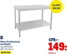 Makro Metro Professional werktafel aanbieding