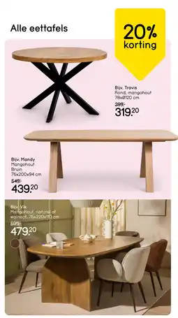 Leen Bakker Bekijk Alle eettafels aanbieding