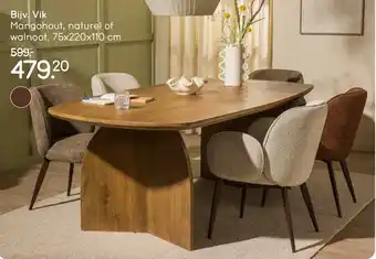 Leen Bakker Eettafels Vik aanbieding