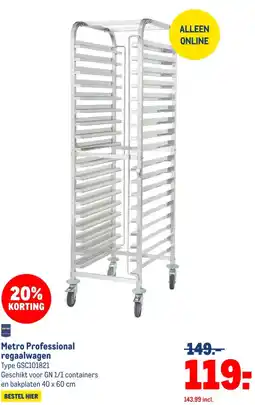 Makro Metro Professional regaalwagen aanbieding