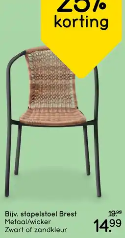 Leen Bakker Tuinstoelen Stapelstoel Brest aanbieding
