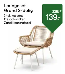 Leen Bakker Loungeset Grand 2-delig aanbieding