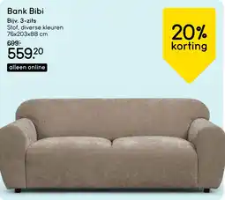 Leen Bakker Bank Bibi 3-zits aanbieding