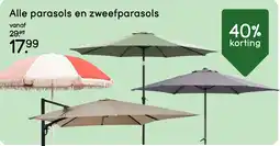 Leen Bakker Alle parasols en zweefparasols aanbieding