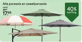 Alle parasols en zweefparasols